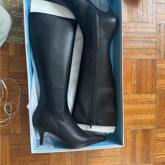 Jeffrey Campbell Distant-Hi Black Boots - Picture 1 of 7